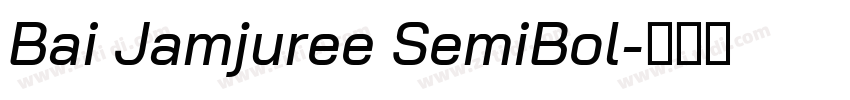 Bai Jamjuree SemiBol字体转换
